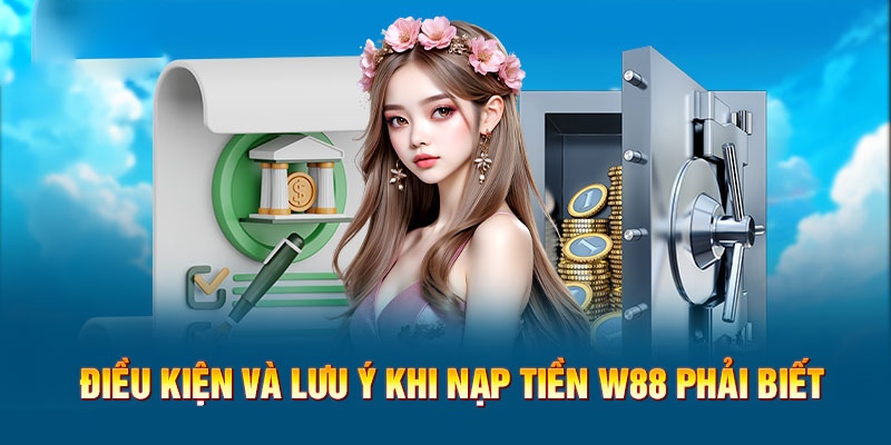 Một số điều kiện cần tuân thủ khi nạp tiền W88 cho người chơi